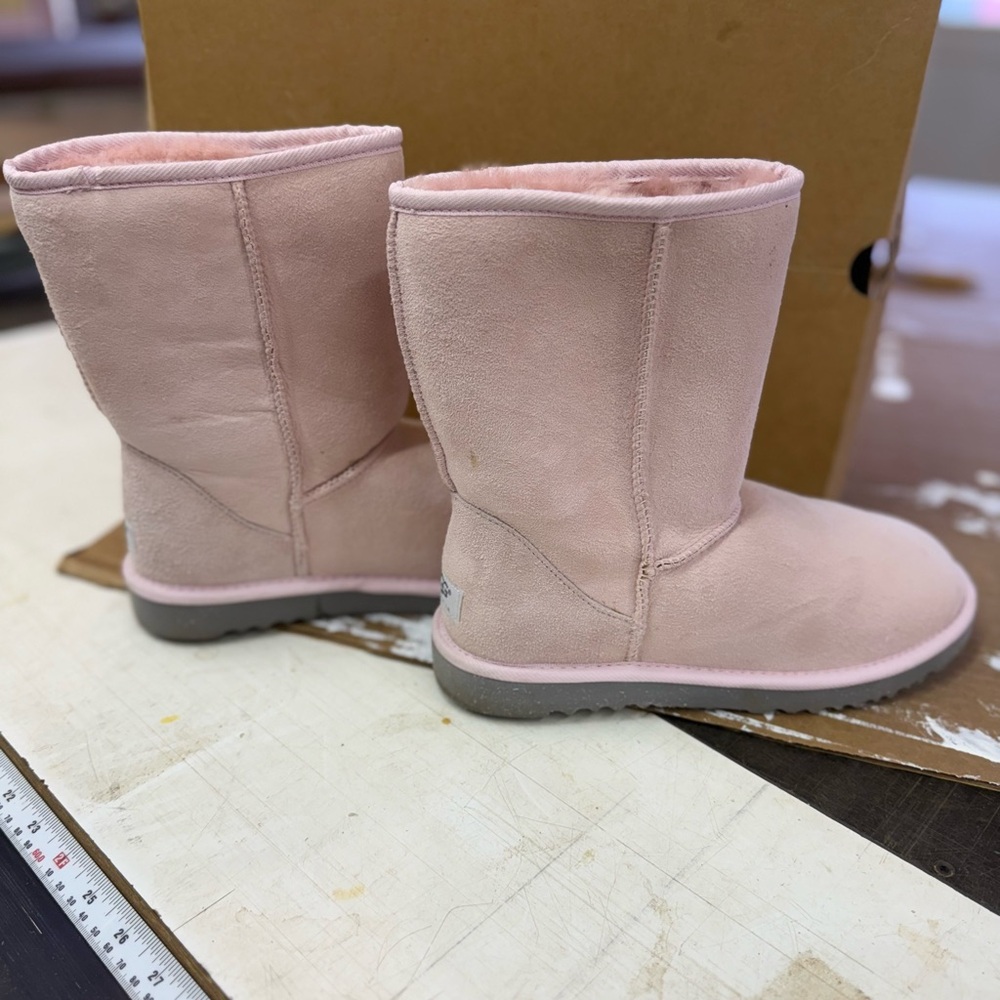 UGG Light Pink Suede Boots
